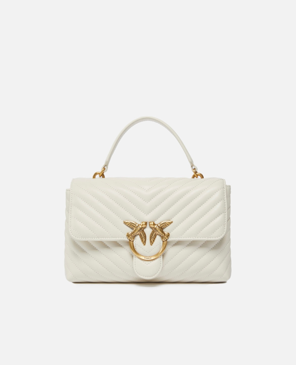 Classic Lady Love Bag Puff Chevron Pinko